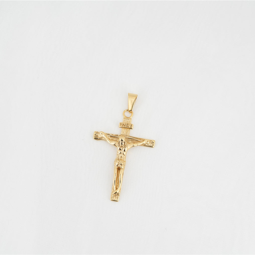 Titanium Steel Cross Pendant Necklace for Men and Women
