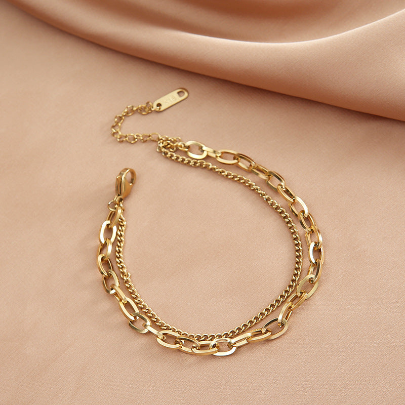 Cool Luxury European American Simple Women's Bracelet