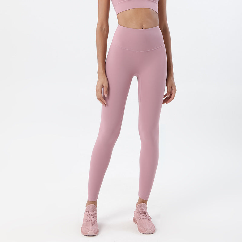 High-Waisted Butt-Lifting Peach Hip Fitness Pants