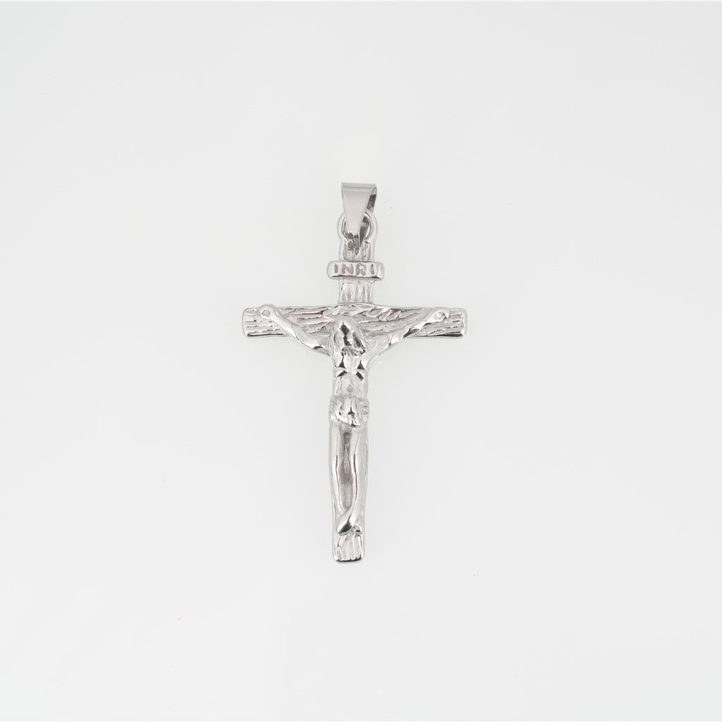 Titanium Steel Cross Pendant Necklace for Men and Women