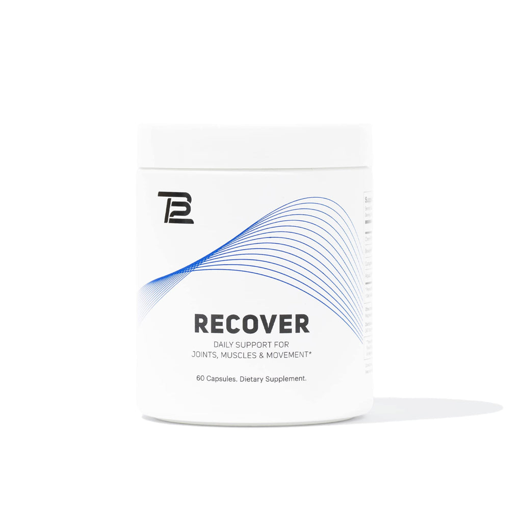 TB12 Recover - Premium Natural Recovery Supplement with Tart Cherry Egg Membrane Curcumin and Boswellia to Support Muscle Recovery Joint Mobility and a Healthy Inflammatory Response